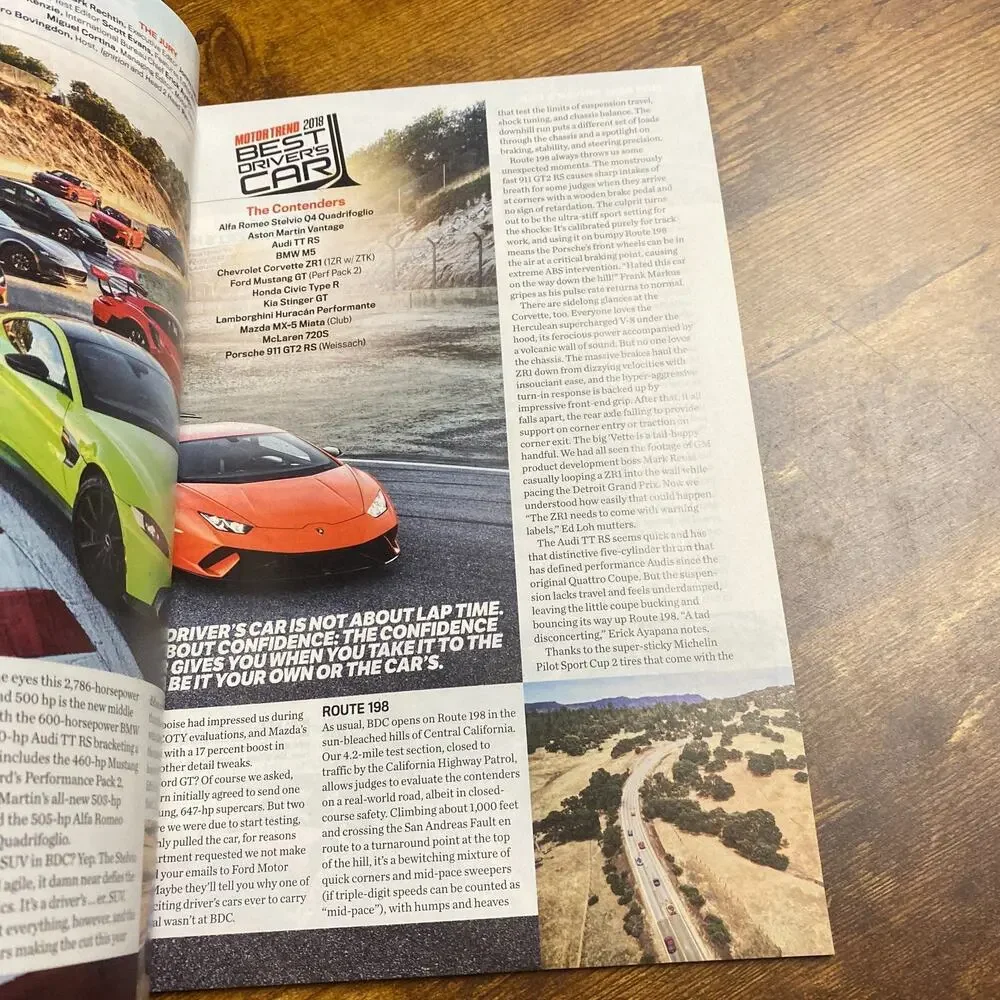 Motor Trend November 2018 2018 Best Driver's Car 12 Contenders... 1 Winner (Maga